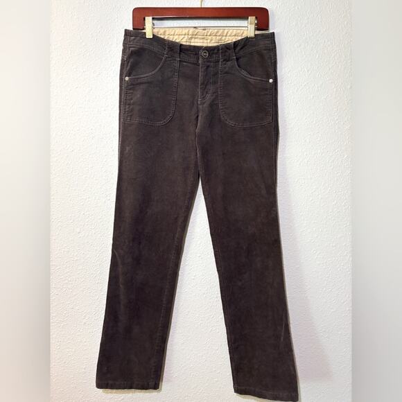 Kuhl Mid Rise Straight Leg Stretch Corduroy Pants Small Wale Charcoal Gray 8 - Picture 1 of 3
